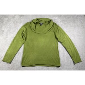 SML Designs Women's Long Sleeve Scoop Neck Sweater Olive Green Size Large